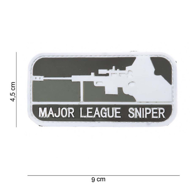 Patch 3D in PVC "Major League Sniper Grey" - 101 Inc