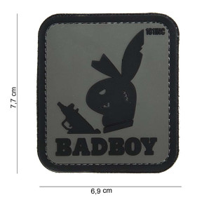 3D PVC-Patch "Badboy" Grau - 101 Inc
