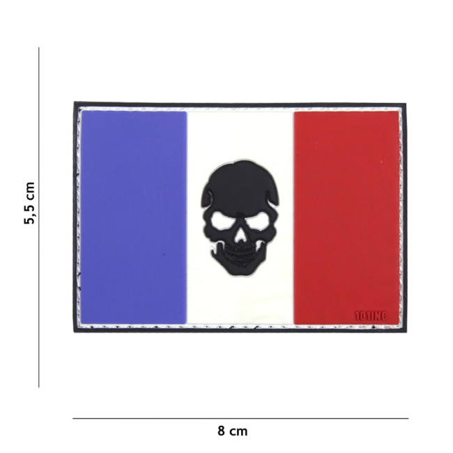 Patch 3D en PVC "Badboy" Gris - 101 Inc Patch 3D en PVC "Badboy" Gris - 101 Inc