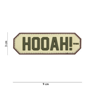 Patch 3D en PVC "HOOAH" Sable - 101 Inc