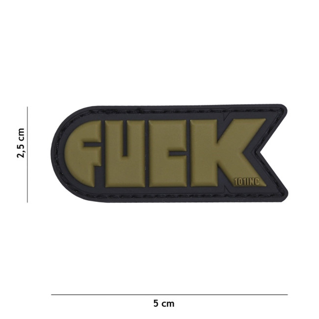 Patch 3D en PVC "Fuck" Rouge - 101 Inc Patch 3D en PVC "Fuck" Rouge - 101 Inc