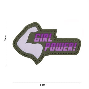 Patch 3D en PVC "Girl Power" Rose - 101 Inc