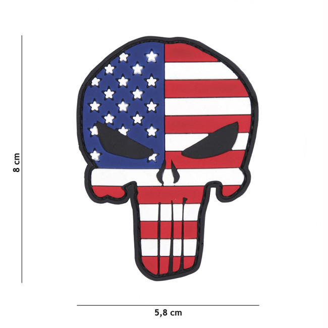 Patch 3D en PVC Punisher USA - 101 Inc