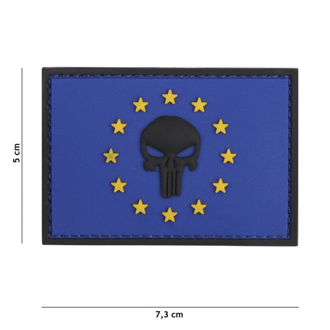 Patch 3D en PVC Punisher EU Bleu - 101 Inc