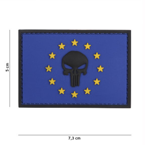 Patch 3D en PVC Punisher EU Bleu - 101 Inc