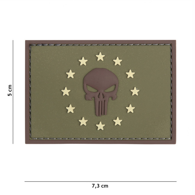 3D PVC Patch Punisher EU Grün - 101 Inc