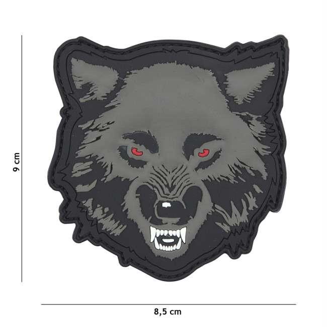 Patch 3D PVC Loup Gris - 101 Inc
