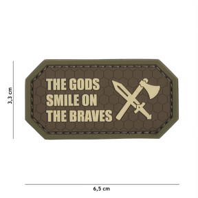 Patch 3D PVC The gods smile on the braves  - 101 Inc