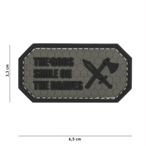 3D PVC Patch The gods smile on the braves Grau - 101 Inc