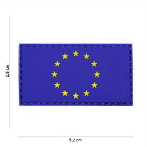 3D PVC Patch Europa Blau - 101 Inc
