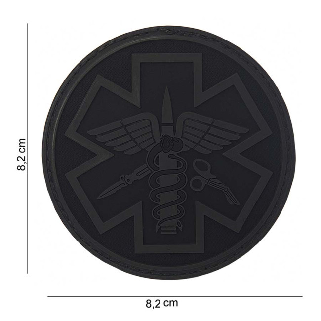 Patch 3D PVC Para Medic Noir - 101 Inc