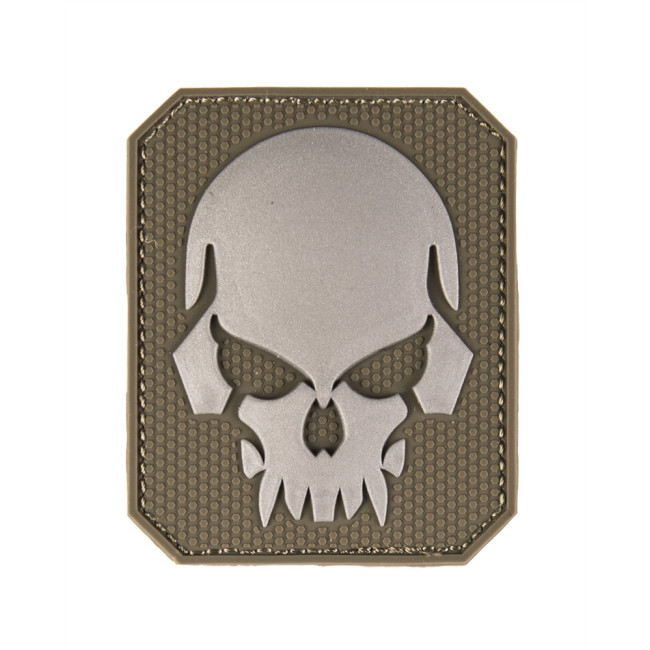 Patch 3D PVC Squelette petit format Vert Olive - Miltec