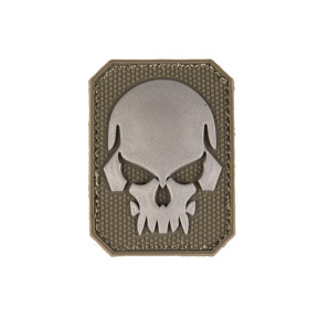 Patch 3D PVC Squelette petit format Vert Olive - Miltec