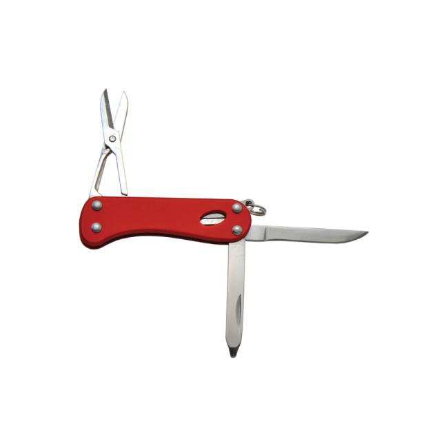 Rotes Mini Barrow Multifunktionsmesser - Baladéo