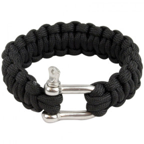Bracelet paracorde avec anneau noir - Highlander