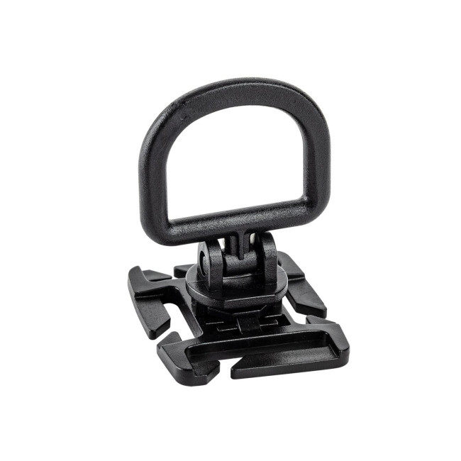 Rotierender D-Ring-Ankerpunkt mit schwarzer M.O.L.L.E.-Schlaufenbefestigung - A10 Equipment