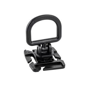 Point d'ancrage rotatif D-ring avec fixation pour passant M.O.L.L.E. noir - A10 Equipment