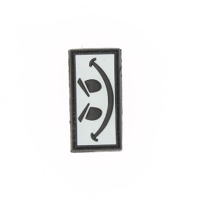 3D PVC Patch Evil Smiley Weiß - 101 Inc