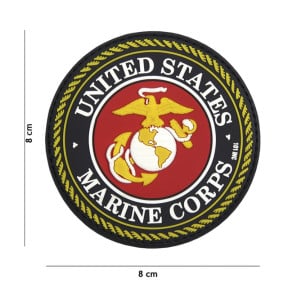 Naszywka 3D PVC United States Marine Corps czerwona - 101 INC