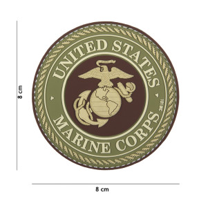 3D PVC Patch United States Marine Braun - 101 Inc