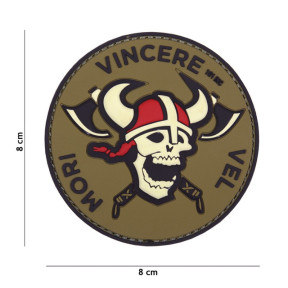 Patch 3D PVC Mori Vincere Vel rood/wit - 101 Inc