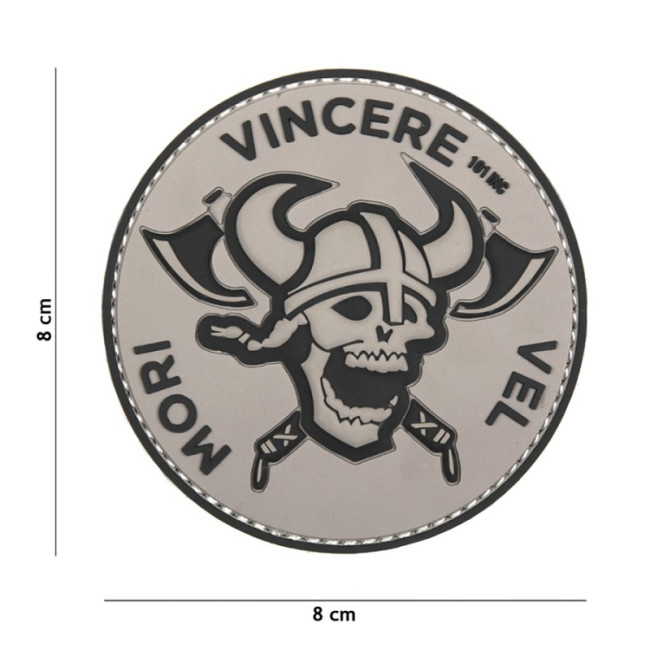 Patch 3D PVC Mori Vincere Vel grijs/zwart - 101 Inc