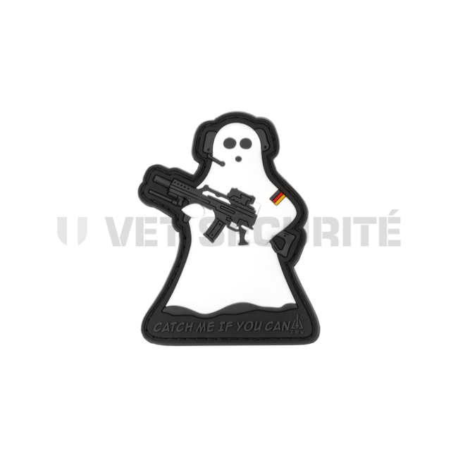 Patch Ghost Recon rouge sur fond noir - JTG