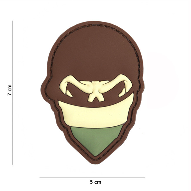 3D PVC Patch Polnischer Totenkopf Sturmhaube Multi