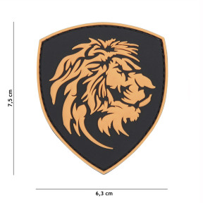 3D PVC Patch Dutch Lion Orange - 101 Inc