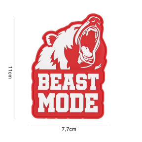 3D PVC Patch Beast Mode Rot - 101 Inc