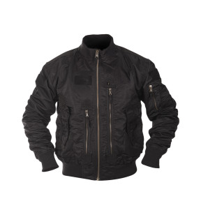US Tactical Flight Jacke Schwarz - Miltec