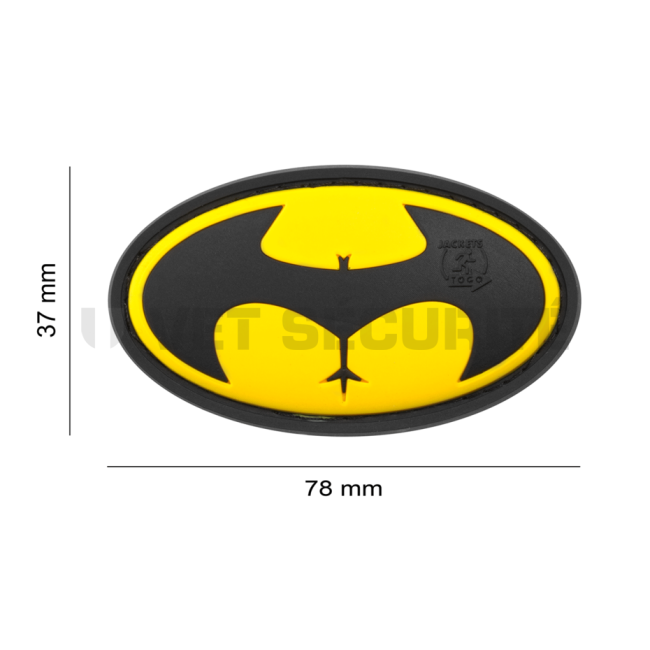 Patch Buttman Rubber Jaune/Noir - JTG