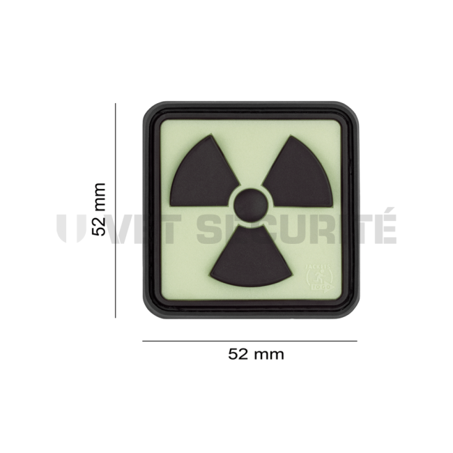 Patch Ratioactive Rubber Noir/Fluo - JTG