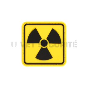 Patch Radioactive Rubber Zwart/Geel - JTG