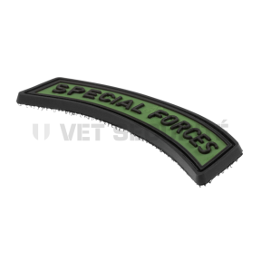 Naszywka Special Forces Tab Rubber Forest - JTG