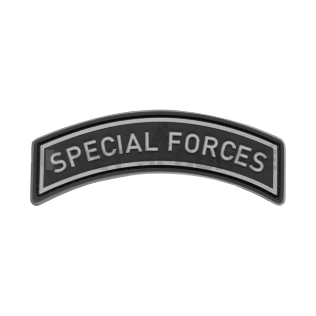 Patch Special Forces Tab Rubber Grau/Schwarz - JTG