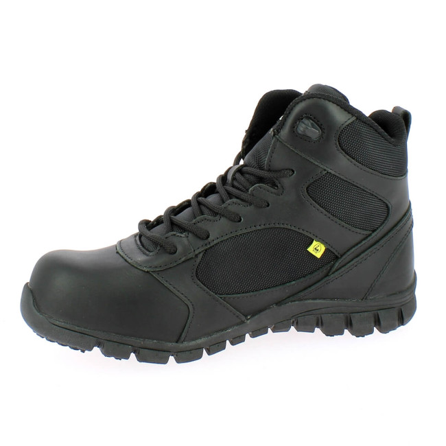 Schoen Leer en Nylon Dragon Zwart - Safety Jogger