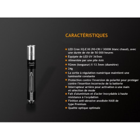 Compacte Zaklamp 70 Lumen LD02 V2.0 - Fenix