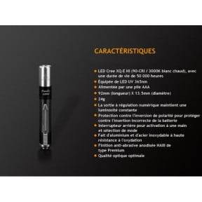Kompakte Taschenlampe 70 Lumen LD02 V2.0 - Fenix