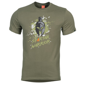 Tee-Shirt AGERON Spartan Warrior Vert Olive - Pentagon
