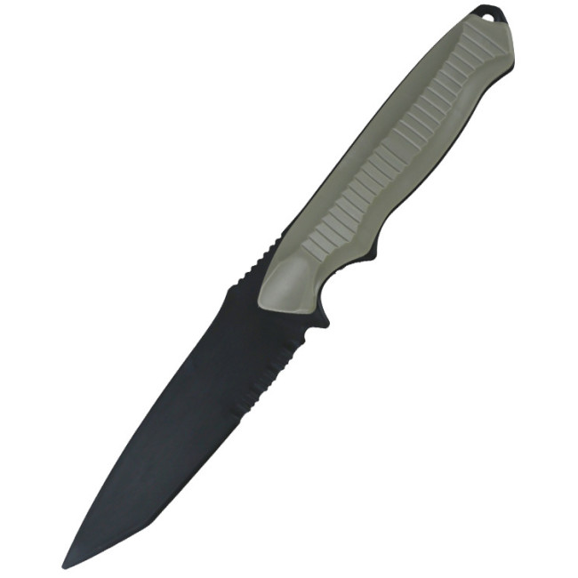 Nóż Airsoft z Plastiku Tanto - Coyote - Kombat Tactical