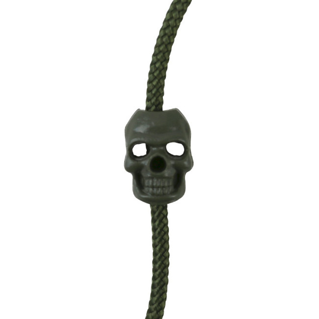 Zatyczka sznura Czaszka - Olive Green - Kombat Tactical