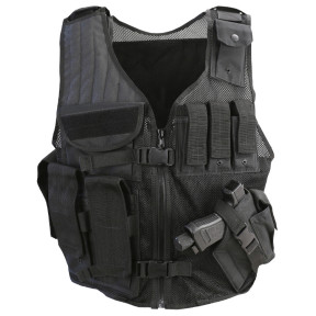 Cross Draw tactisch vest - Zwart - Kombat Tactical