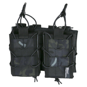 Doppelter Delta BTP Magazinhalter Schwarz - Kombat Tactical