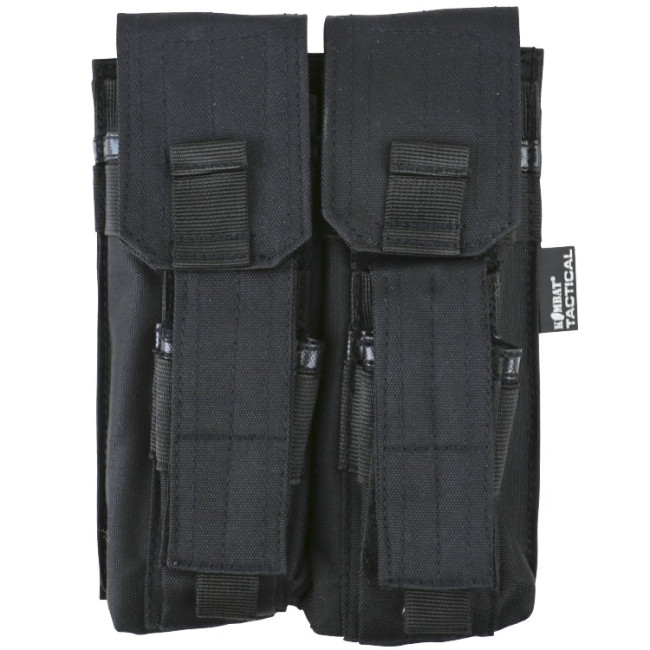 Dubbele magazijnhouder voor lang wapen en handwapen - Zwart - Kombat Tactical