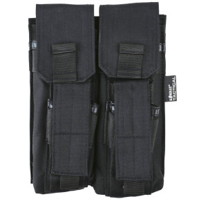 Porte chargeur double arme longue et arme de poing - Noir - Kombat Tactical