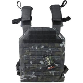 Porte plaque Spartan - BTP Noir - Kombat Tactical 