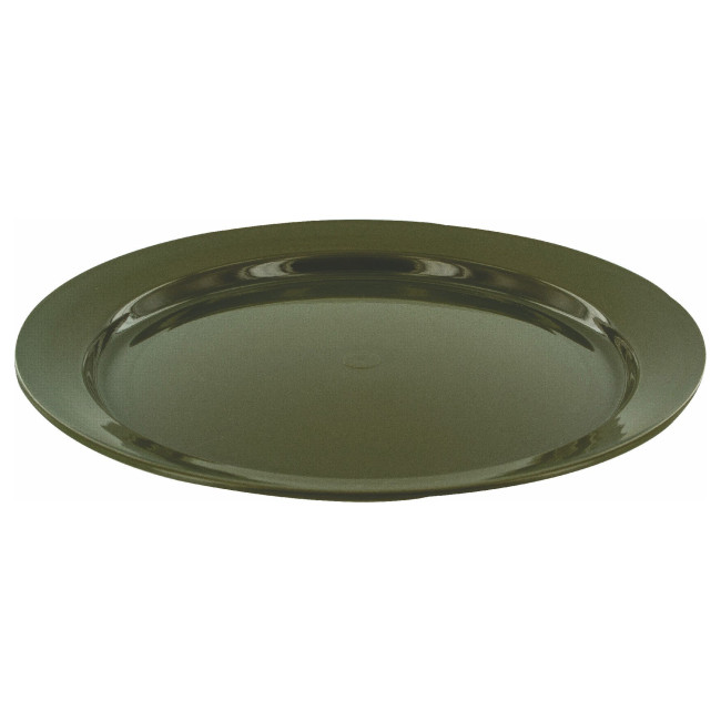 Plat bord 24 cm van polypropyleen Groen - Highlander