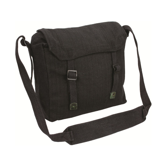 Militärische Canvas-Tasche in Schwarz - Highlander