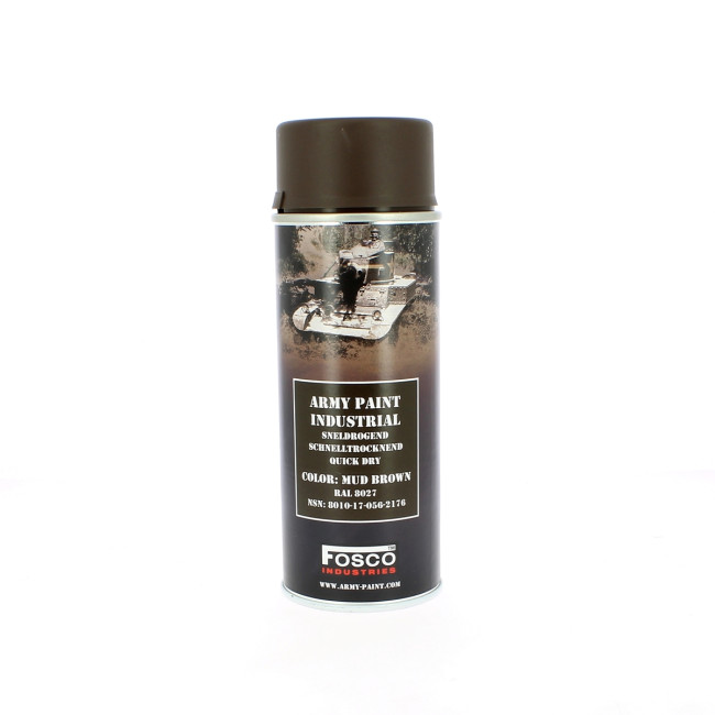 Farba spray wojskowa Brązowa 400 ml - Fosco Industries